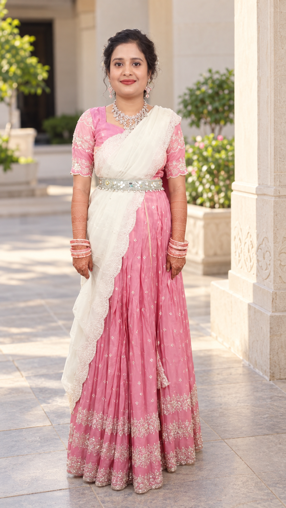 Client makeup work by Mounika Makeover in Karimnagar