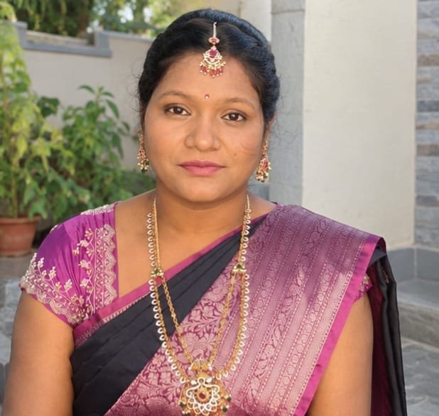 Traditional makeup and saree styling for a special function